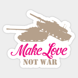 Make Love Not War Sticker